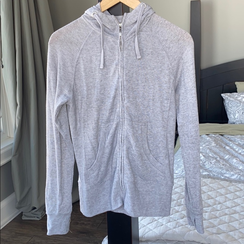 Orb knit zip up hoodie size small